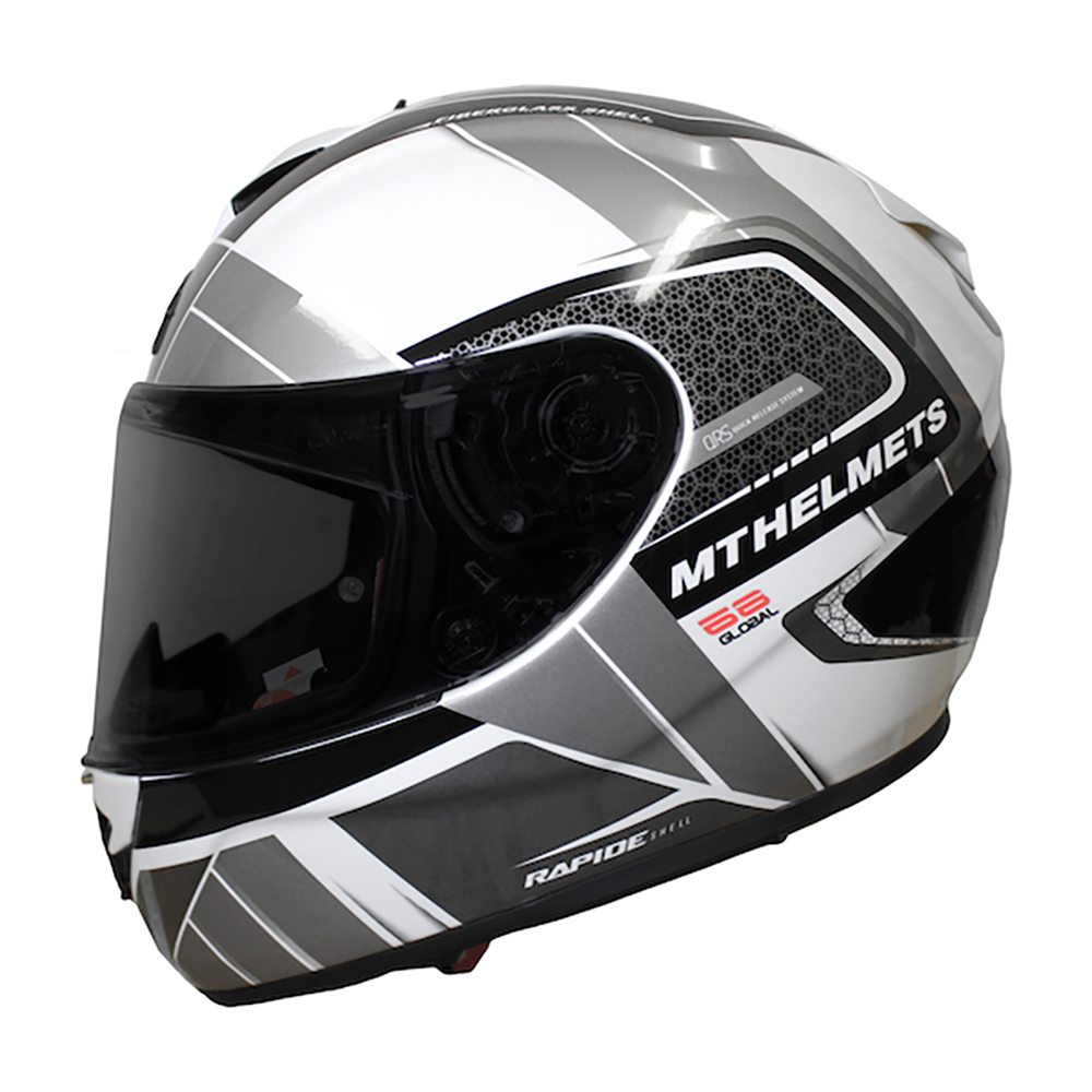 MT Helmets Rapide Global White/Grey/Black